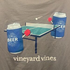 Vineyard Vines Men’s Beer Pong Long Sleeve T-shirt M